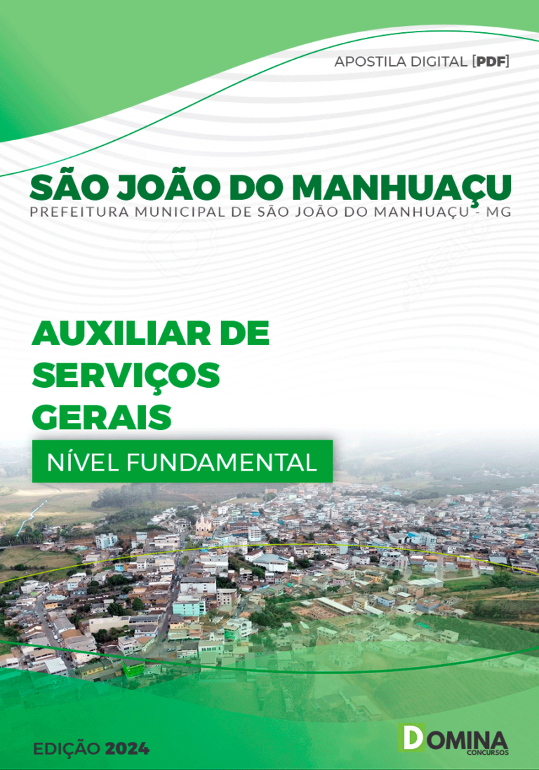 Pdf Apostila Prefeitura De S O Jo O Do Manhua U Mg