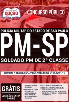 Download Apostila PM-SP 2019 Soldado 2a. Classe Apostila PM-SP 2019 Soldado 2a. Classe