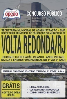 Apostila Prefeitura de Volta Redonda Docente II