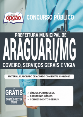 Concurso Prefeitura de Araguari MG 2020