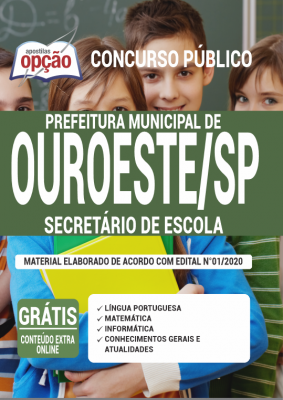 Concurso Prefeitura de Ouroeste SP 2020