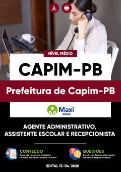 Concurso Prefeitura de Capim PB 2020