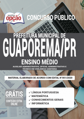 Concurso Prefeitura de Guaporema PR 2020