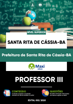 Concurso Prefeitura de Santa Rita de Cássia BA 2020