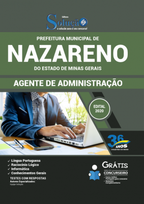 Concurso Prefeitura de Nazareno MG 2020