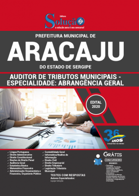 Concurso Prefeitura de Aracaju SE 2020 Auditor