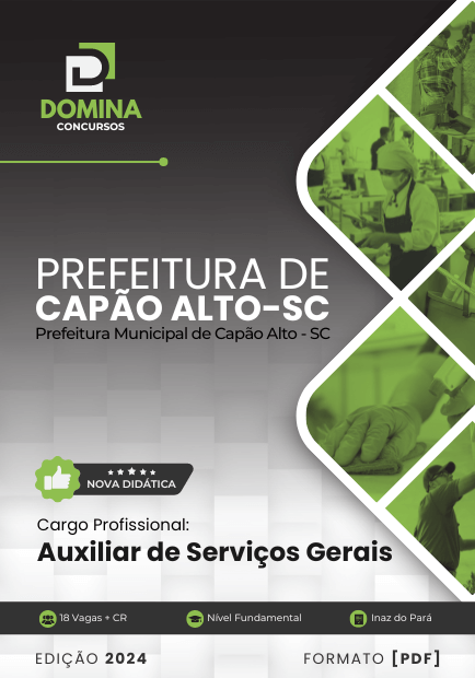 Concurso Prefeitura de Capão Alto - SC 2024