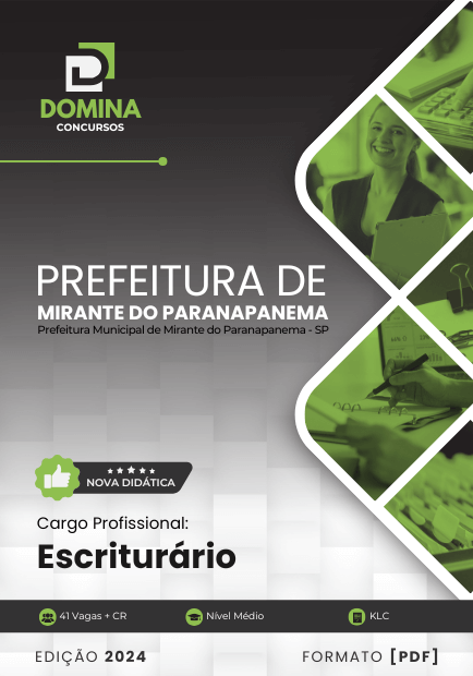 Concurso Prefeitura de Mirante do Paranapanema - SP 2024