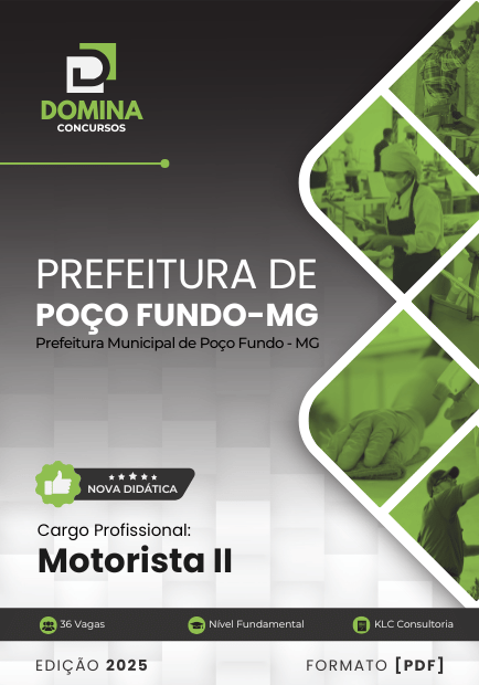 Concurso Prefeitura de Poço Fundo - MG 2025