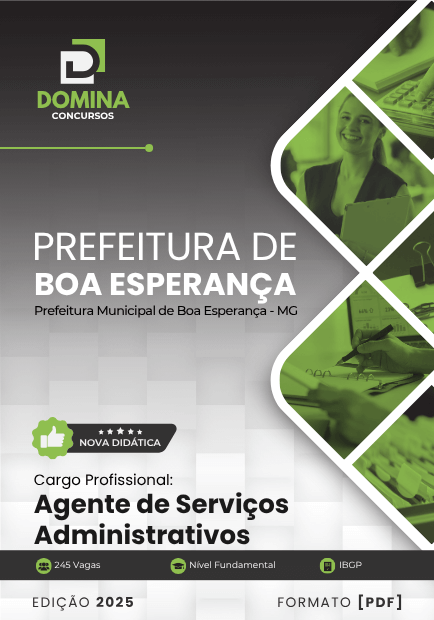 Concurso Prefeitura de Boa Esperança - MG 2025