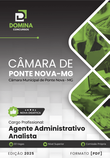 Concurso Câmara de Ponte Nova - MG 2025