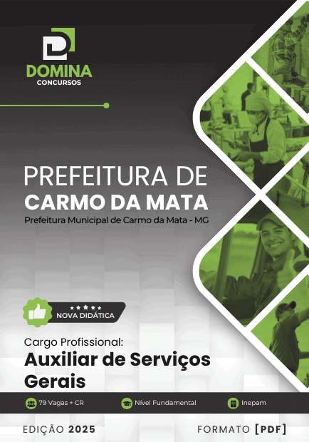 Concurso Prefeitura de Carmo da Mata - MG 2025