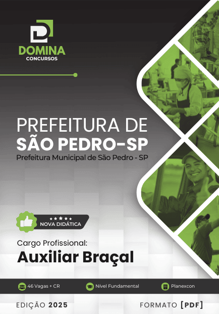 Concurso Prefeitura de São Pedro - SP 2025