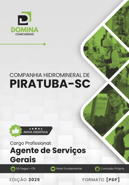 Concurso Companhia Hidromineral de Piratuba - SC 2025