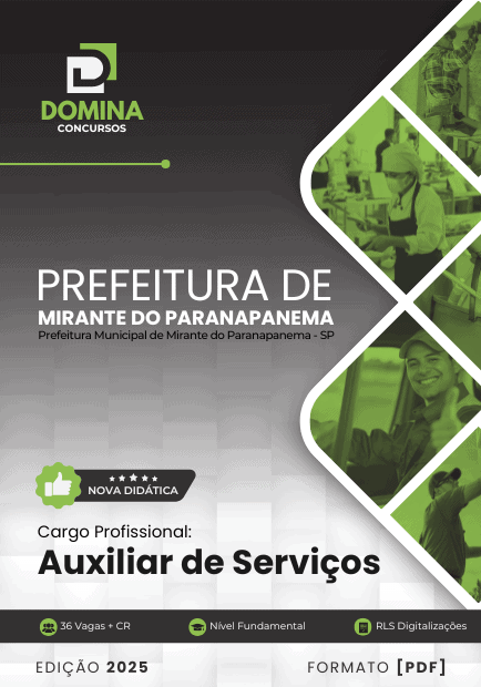 Concurso Prefeitura de Mirante do Paranapanema - SP 2025