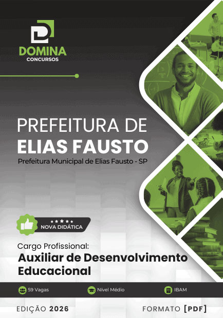 Concurso Prefeitura de Elias Fausto - SP 2025