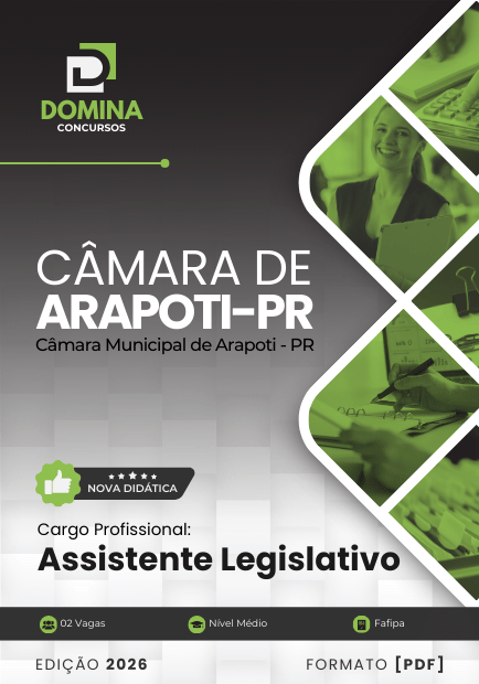 Concurso Câmara de Arapoti - PR 2026