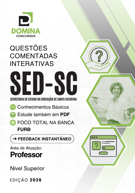 Questões Comentadas SED - SC 2026