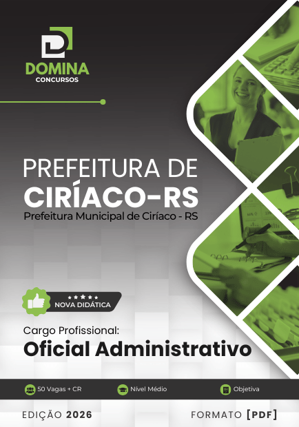Concurso Prefeitura de Ciríaco - RS 2026