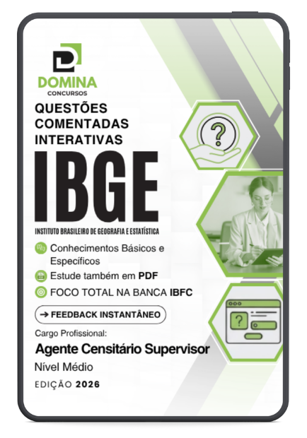 Capa Apostila 750 Questões Comentadas Agente Censitário Supervisor IBGE