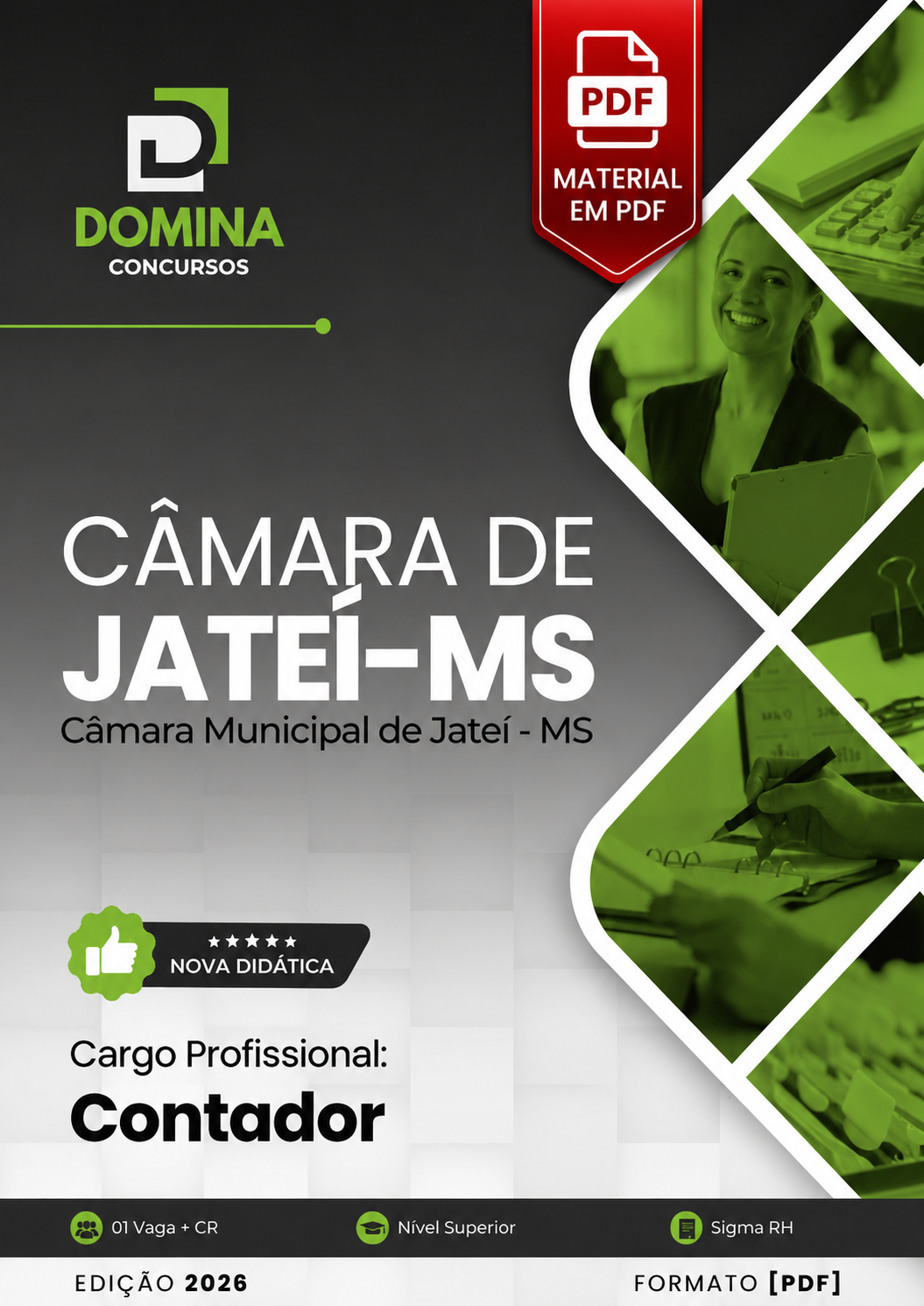 Apostila Contador Câmara Jateí MS 2026 PDF