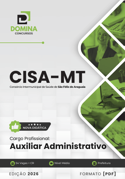 Apostila Auxiliar Administrativo CISA MT 2026