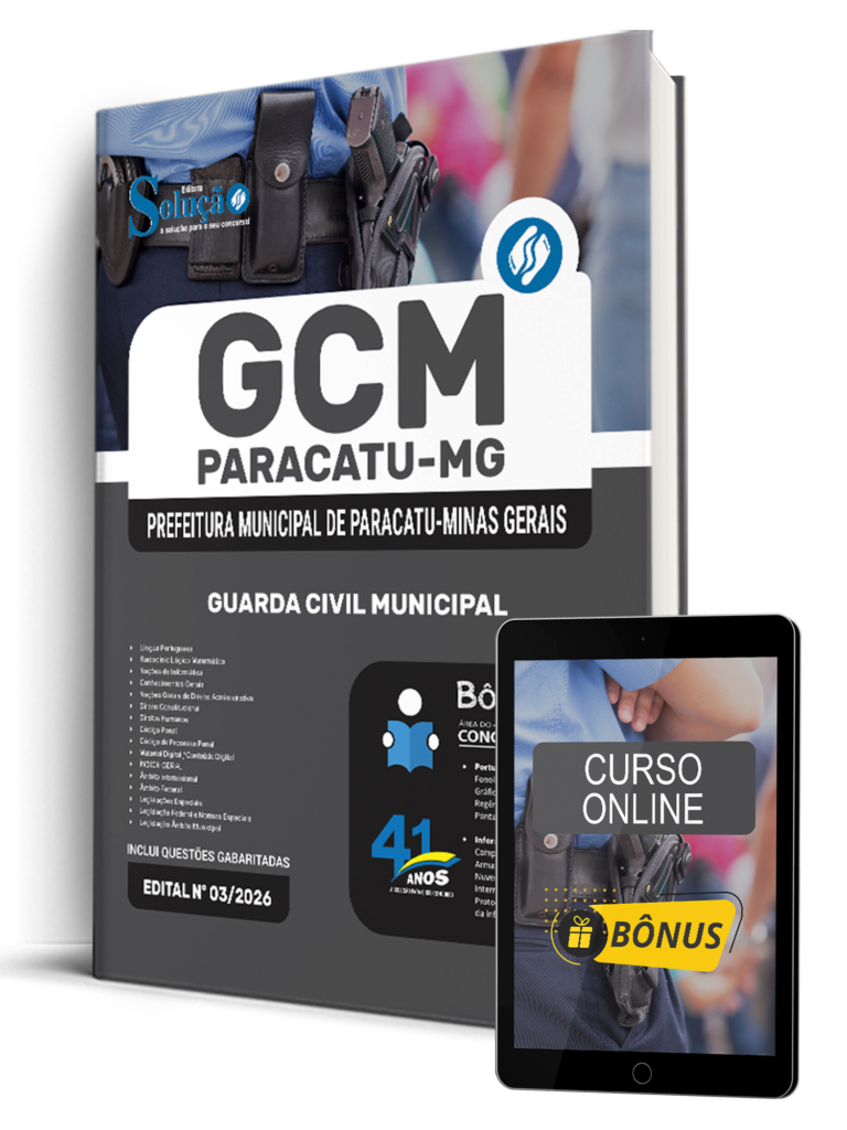Concurso Prefeitura de Paracatu - MG 2026