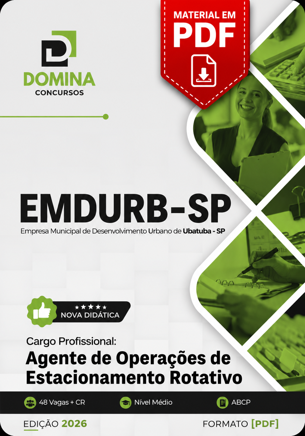 Apostila Agente de Operações de Estacionamento Rotativo EMDURB 2026