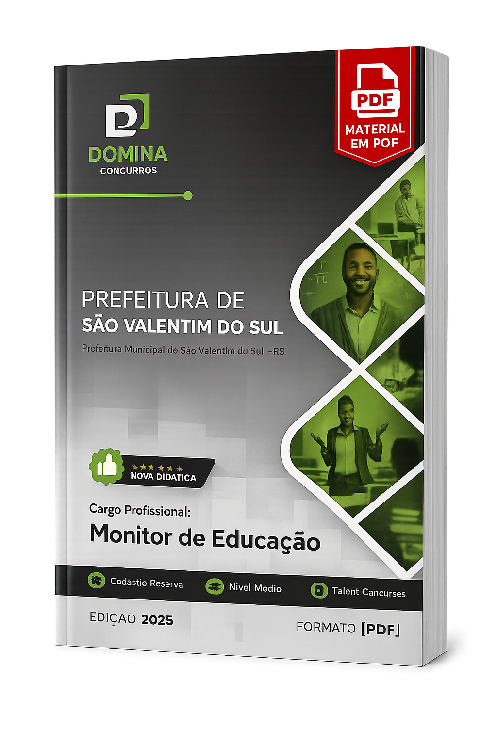 Apostila Monitor de Educação São Valentim do Sul RS 2026 em PDF