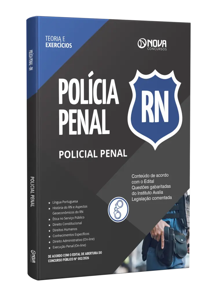 Capa Apostila Polícia Penal RN 2026 Policial Penal