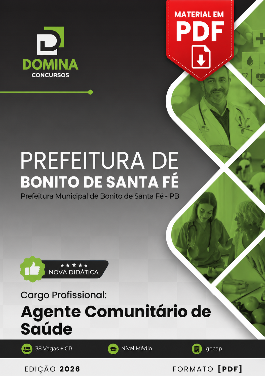 Apostila Agente Comunitário de Saúde Bonito de Santa Fé PB 2026 PDF