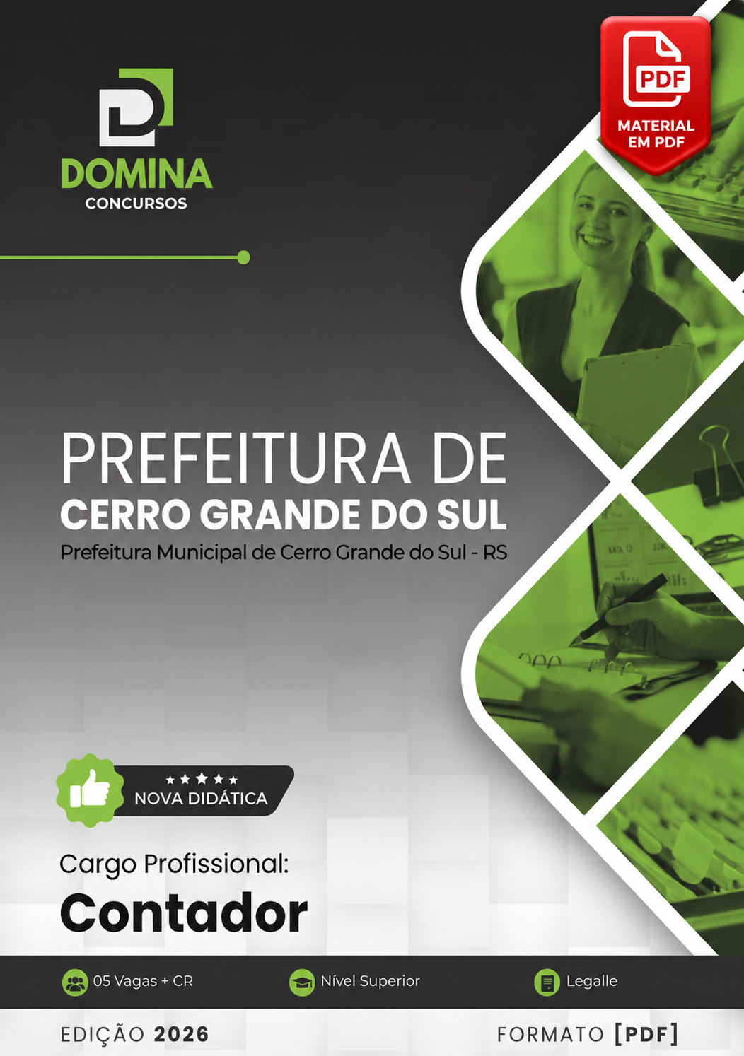 Apostila Contador Prefeitura Cerro Grande do Sul RS 2026 PDF