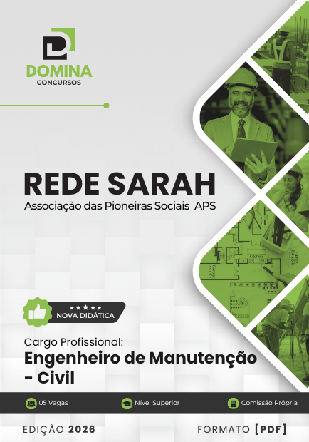 Apostila Rede SARAH 2026 Engenheiro de Manutenção Civil