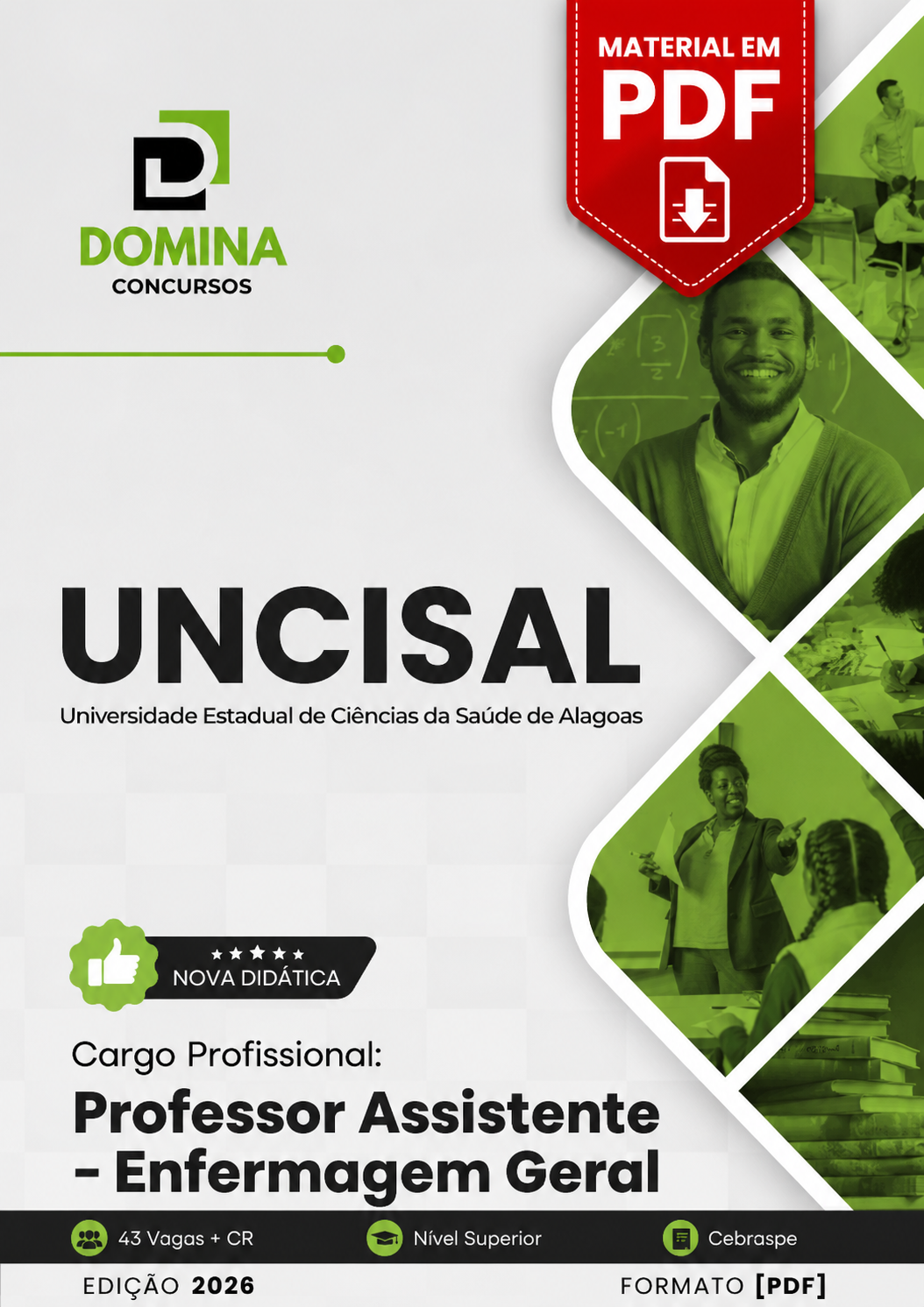 Apostila Professor Assistente Enfermagem e Humanas UNCISAL 2026 PDF
