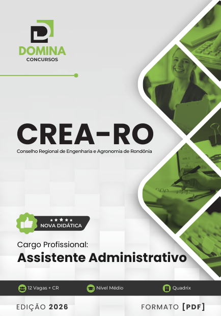 Apostila Concurso CREA RO 2026 - Assistente Administrativo