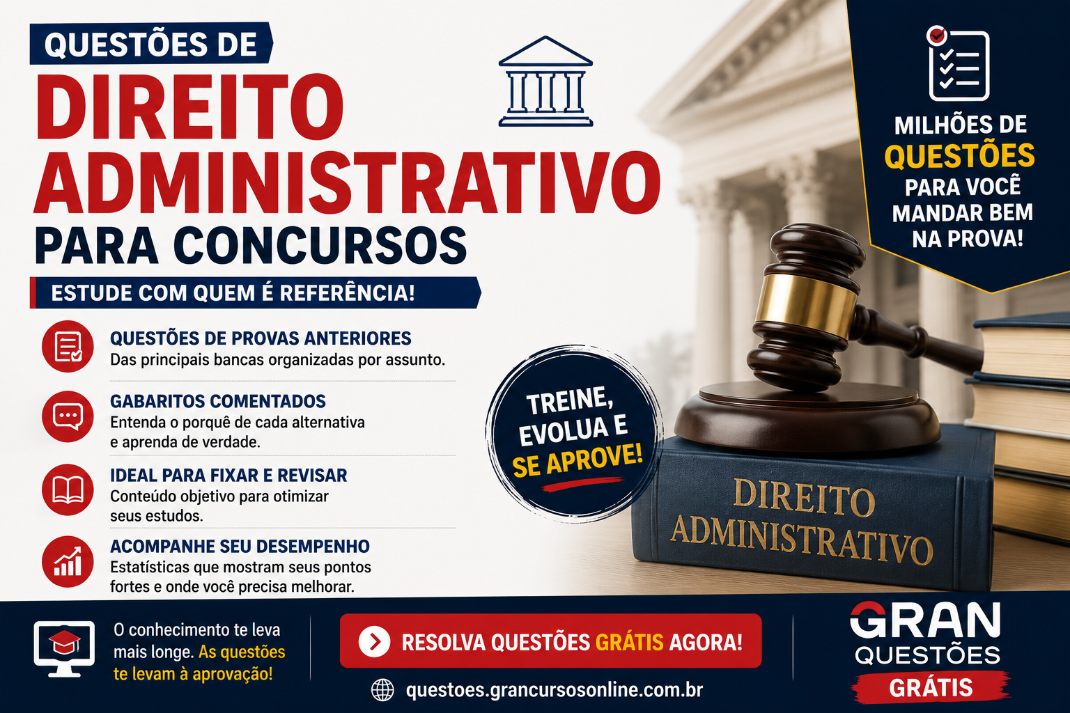 Questões de Direito Administrativo Comentadas para Concursos