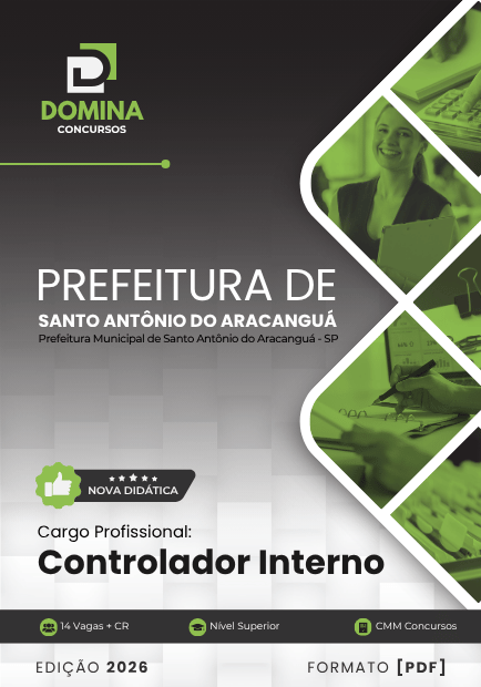 Capa Apostila Controlador Interno Santo Antônio do Aracanguá SP