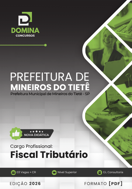 Apostila Concurso Prefeitura de Mineiros do Tietê SP 2026 Fiscal Tributário PDF
