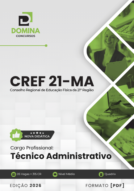 Apostila Concurso CREF 21 MA 2026 - Técnico Administrativo