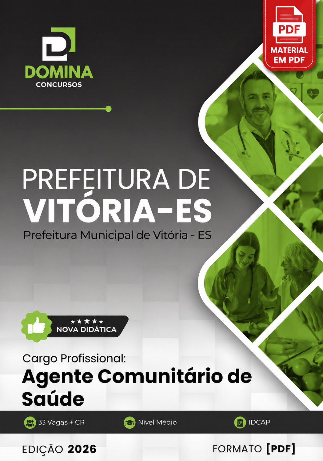 Apostila ACS Agente Comunitário de Saúde Prefeitura Vitória ES 2026 em PDF