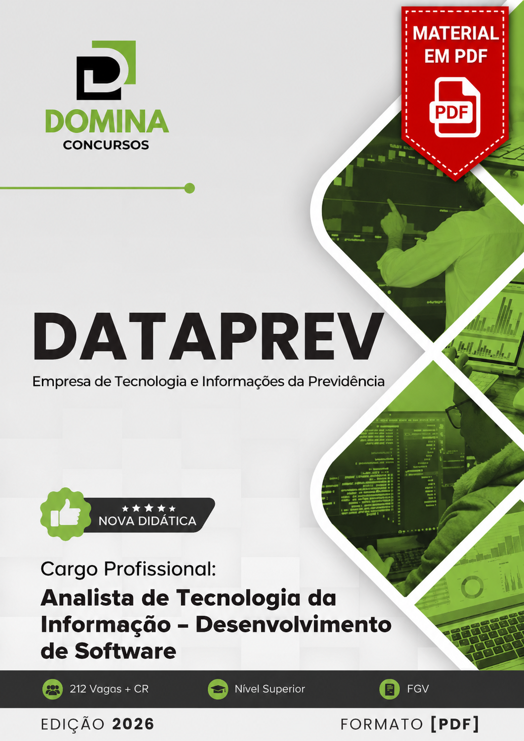 Apostila Analista de TI Desenvolvimento de Software DATAPREV 2026 em PDF