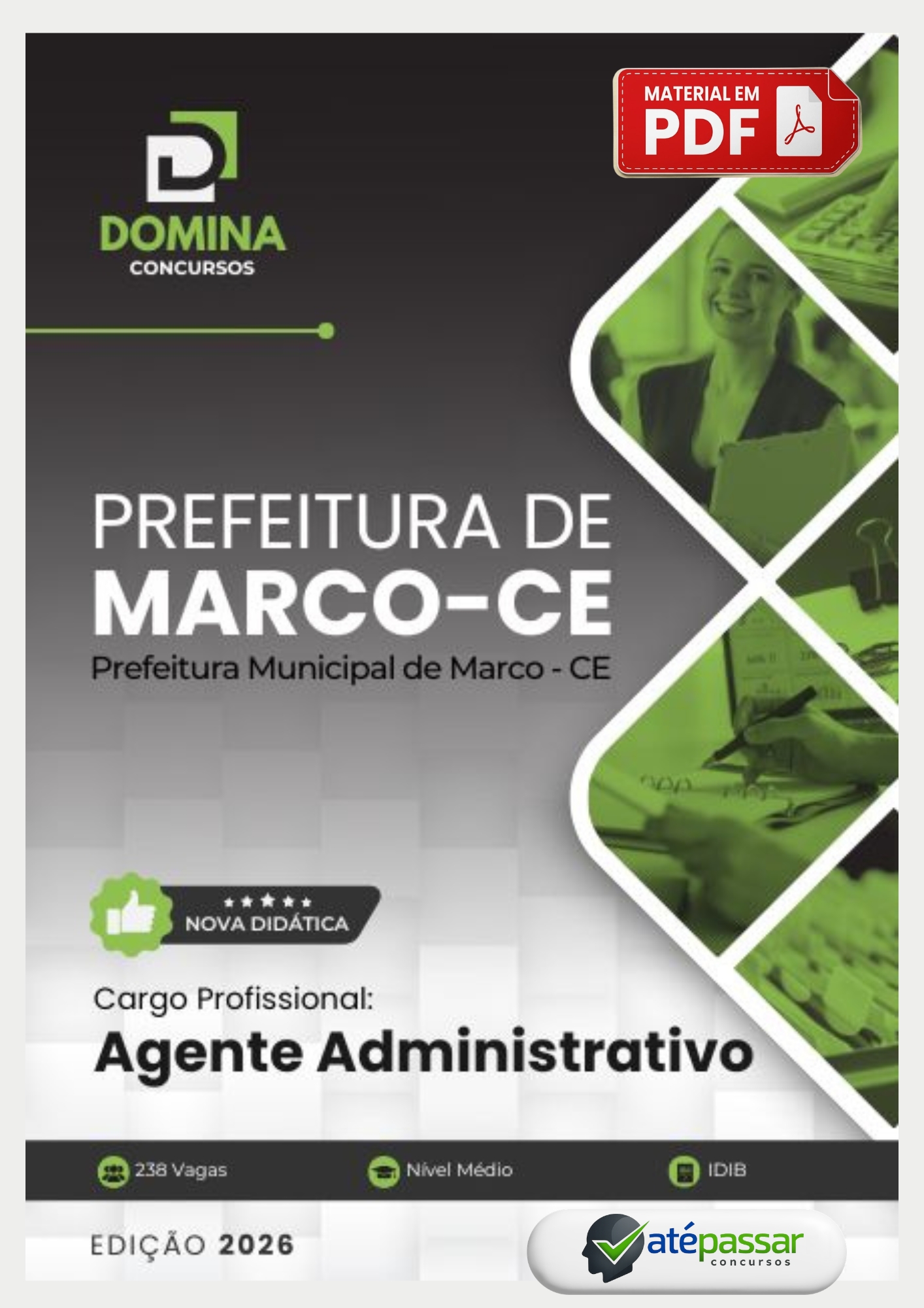 Apostila Agente Administrativo Marco CE IDIB 2026 PDF