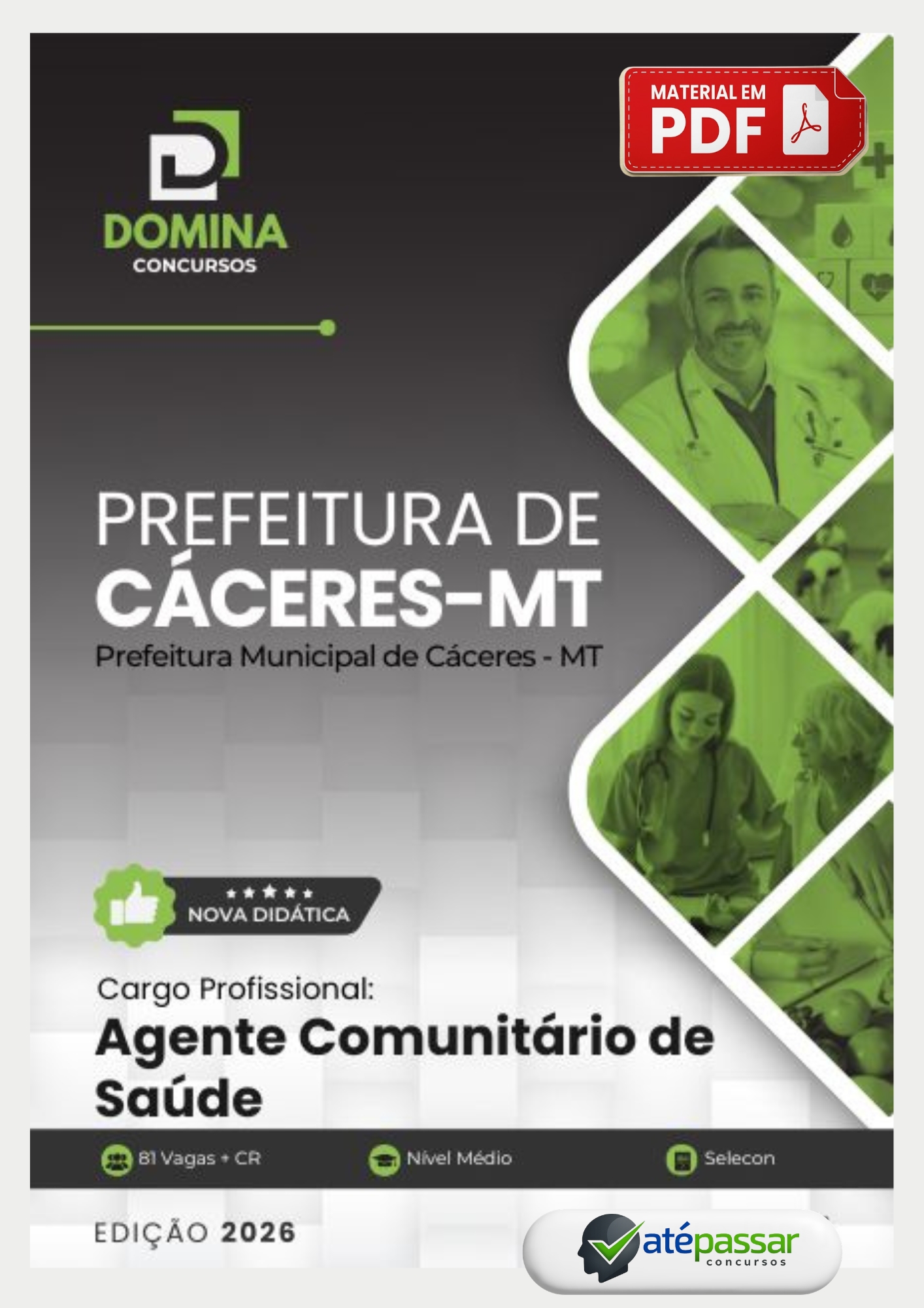 Apostila Concurso Agente Comunitário de Saúde Prefeitura de Cáceres MT Selecon 2026