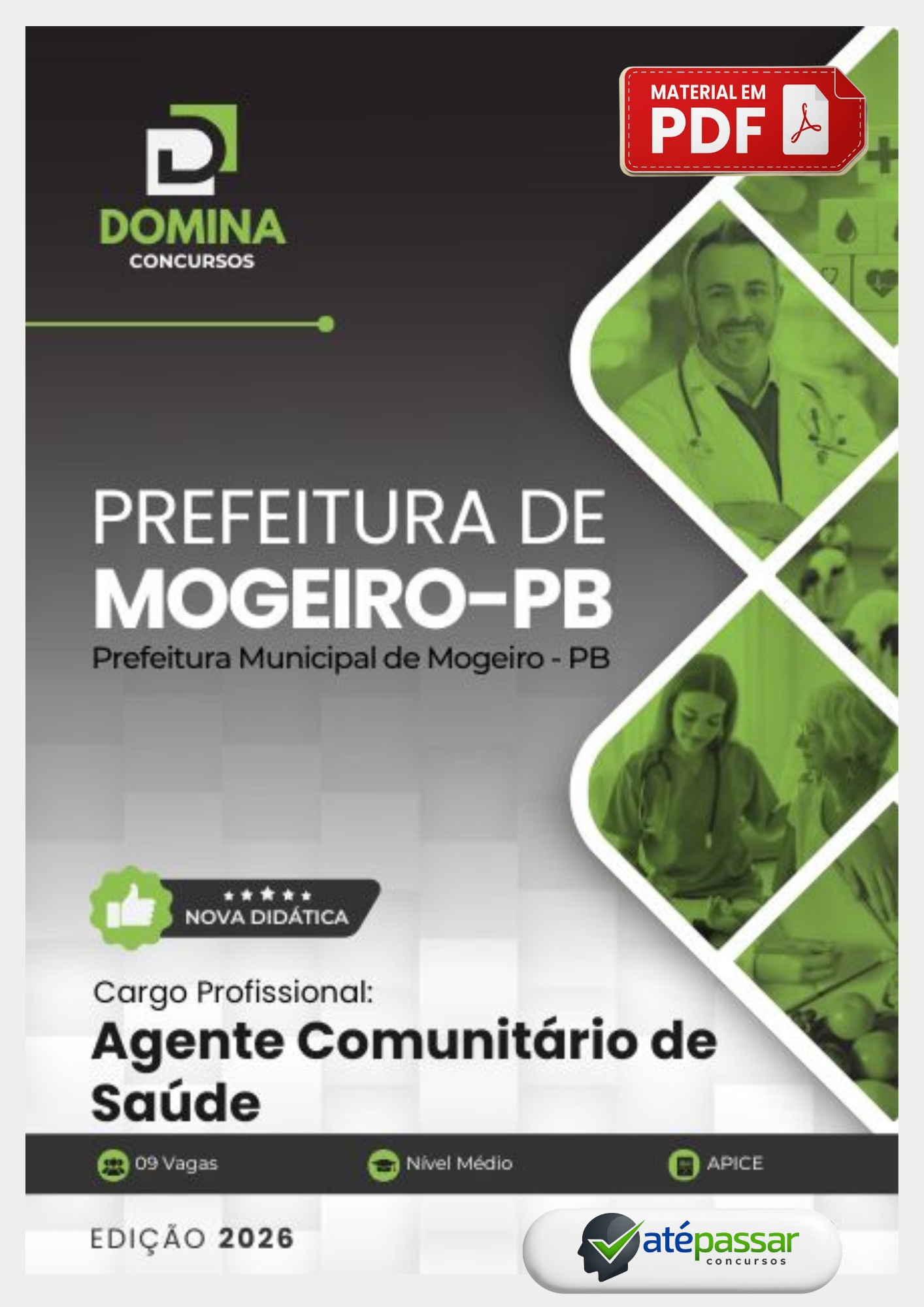 Apostila Concurso Agente Comunitário de Saúde Prefeitura de Mogeiro PB Ápice 2026