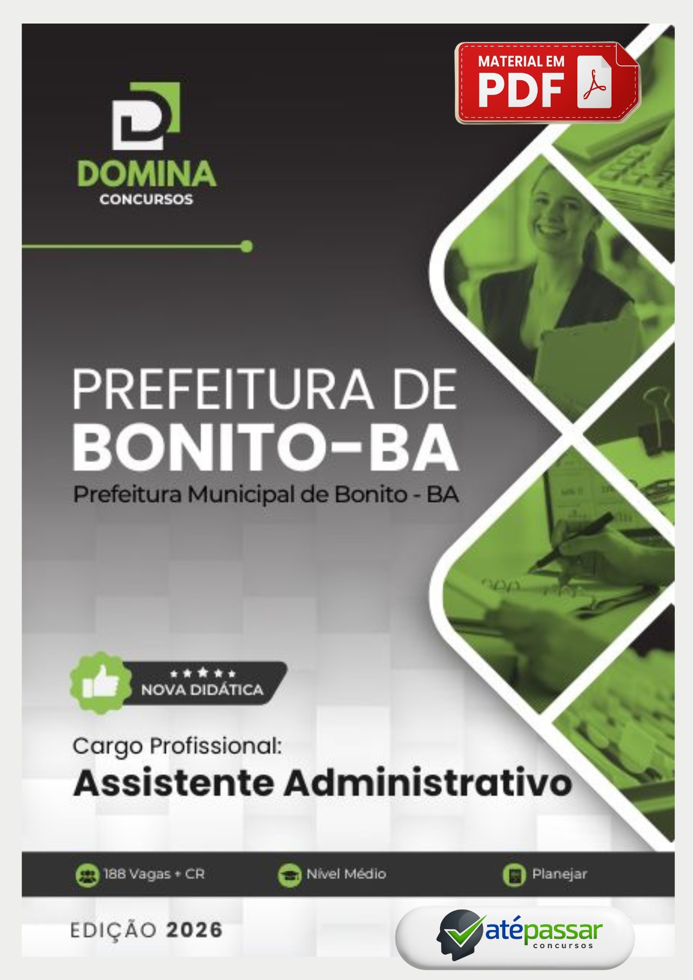 Apostila Assistente Administrativo Bonito BA Planejar Consultoria 2026 PDF