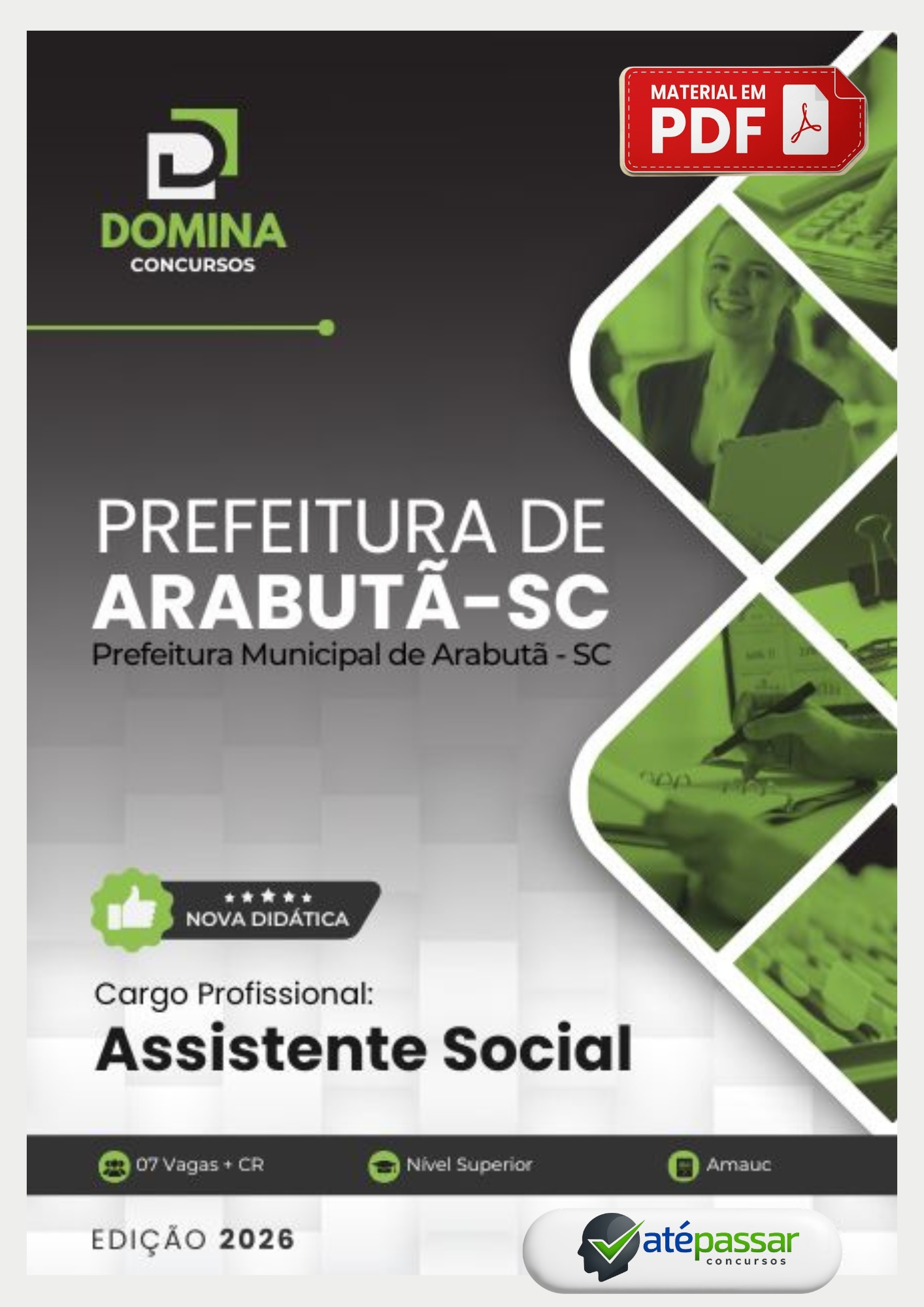 Apostila Concurso Assistente Social Prefeitura de Arabutã SC AMAUC 2026