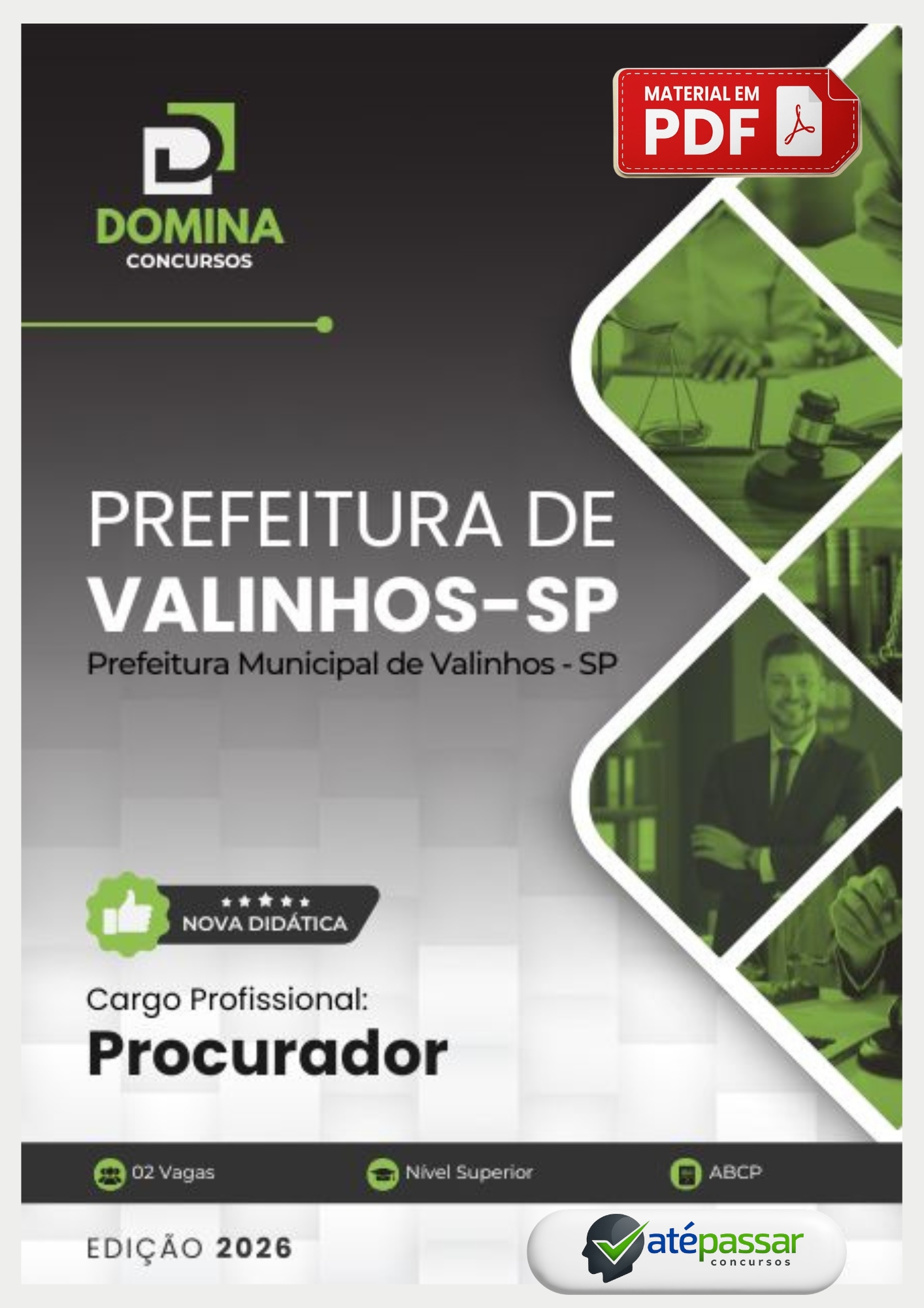 Apostila Procurador Prefeitura Valinhos SP ABCP 2026 PDF
