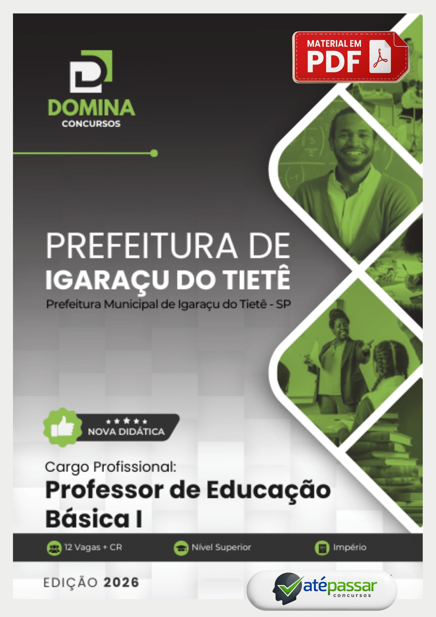 Apostila Concurso Professor de Educação Básica I Prefeitura de Igaraçu do Tietê SP Império 2026
