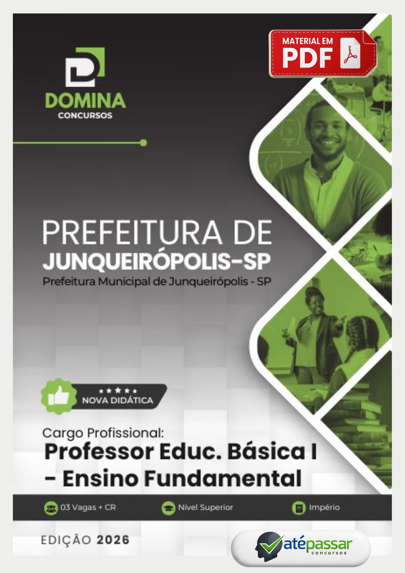 Apostila Professor Educação Básica I Ensino Fundamental Junqueirópolis SP Império 2026 PDF