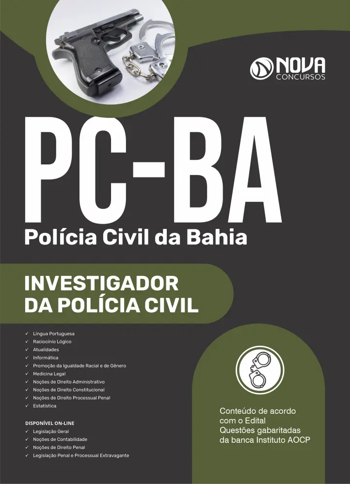 Apostila Concurso Investigador da Polícia Civil PC-BA 2026